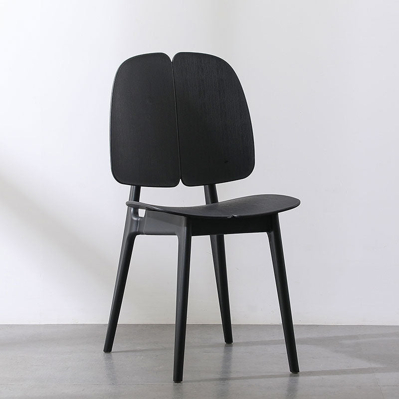 Chaise de salle à manger carrée en plastique et métal scandinave contemporain avec dossier pour salle à manger 