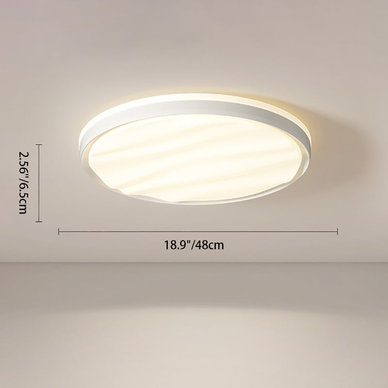 Luz de techo montada al ras de LED de hierro PVC con rayas redondas cuadradas rectangulares minimalistas modernas para sala de estar 