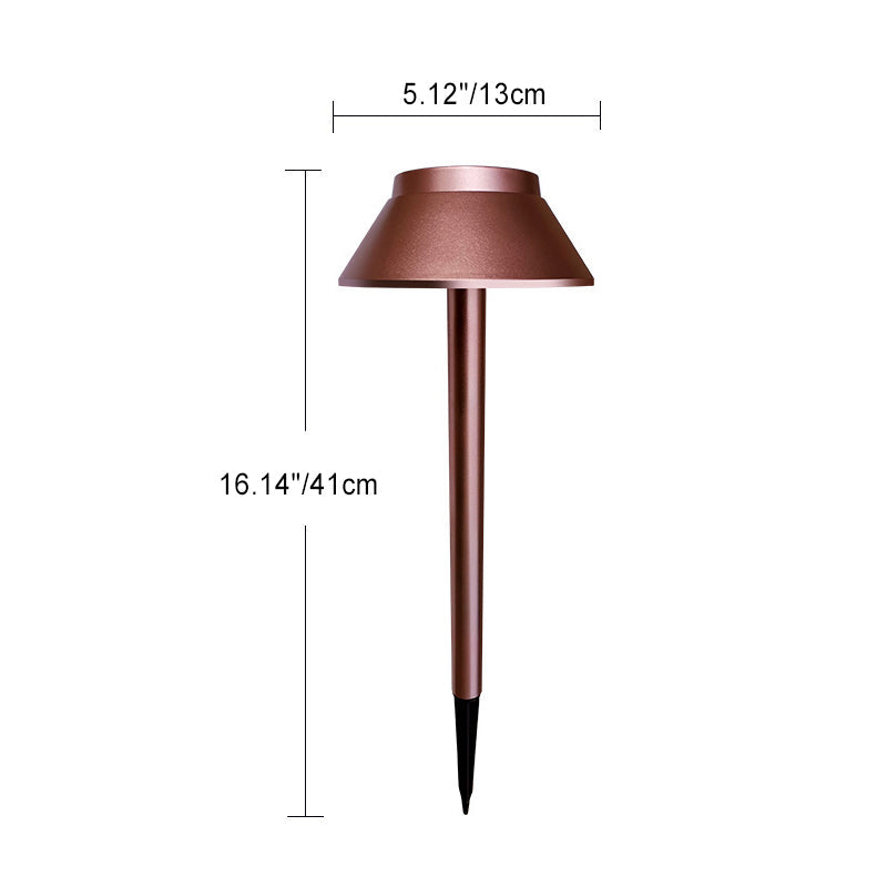 Luz de paisaje LED de hongo solar impermeable minimalista moderna de ABS PVC para jardín 