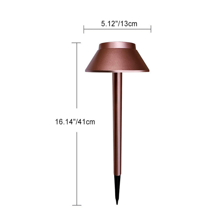 Luz de paisaje LED de hongo solar impermeable minimalista moderna de ABS PVC para jardín 