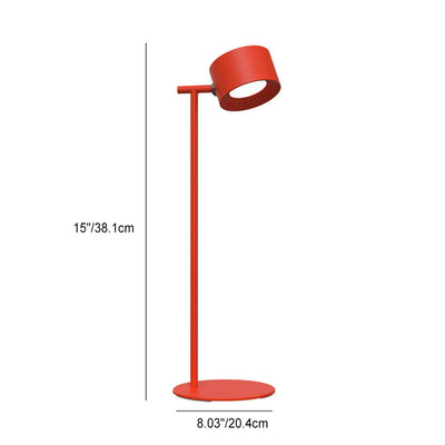 Lámpara de Mesa LED Magnética Rotativa USB Redonda de Plástico Creativa 