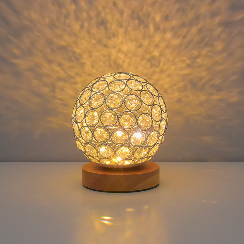 Modern Minimalist Round USB Rechargeable LED Night Light Table Lamp