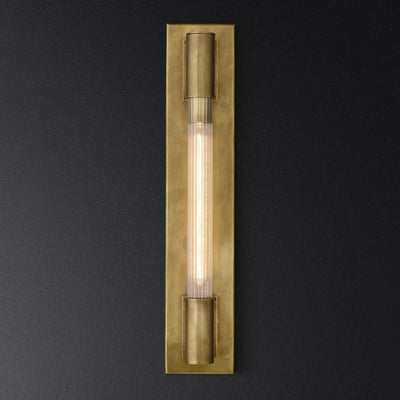 Modern Minimalist Glass Strip Mirror Vanity Light 1-Light Wall Sconce Lamp
