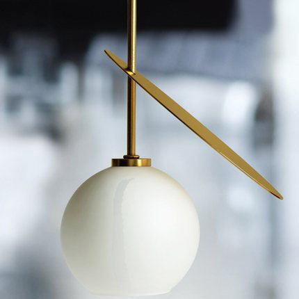 Moderne kreative Kirschglas-Eisen 1/2-Licht Pendelleuchte 