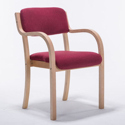 Chaise de salle à manger contemporaine en bois nordique, tissu coton lin, cuir, velours, éponge, dossier carré, accoudoir pour salle à manger 