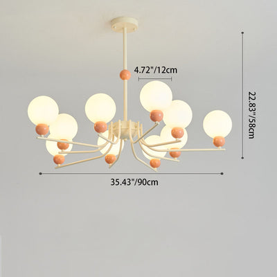 Modern Simplicity Hardware Magic Beans 5/10-Light Chandelier For Living Room