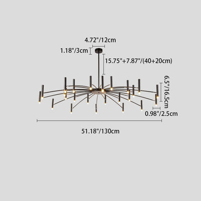 Moderne minimalistische drehbare LED-Wandleuchte