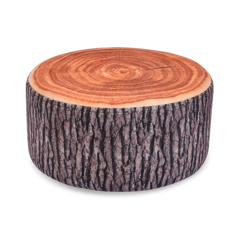Pouf repose-pieds rond en tissu à motif de fruits créatif contemporain pour salon 