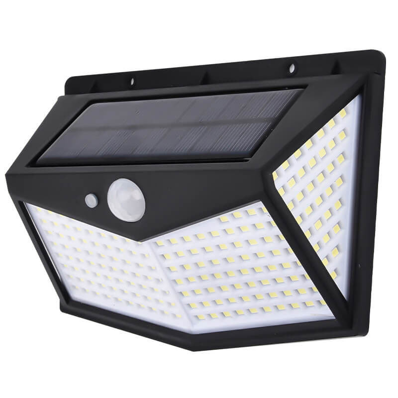 Applique murale extérieure à LED en forme de losange en plastique ABS à énergie solaire pour jardin 
