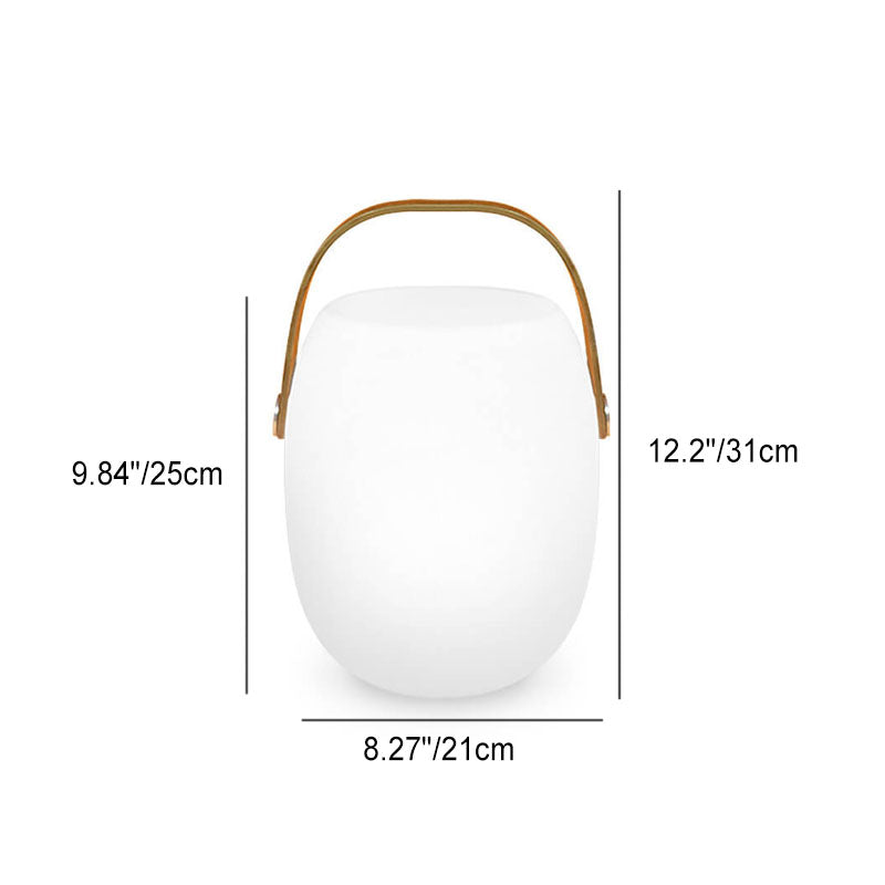 Industrial Simple Barrel Shade Colorful RGB Portable LED Patio Camping Light