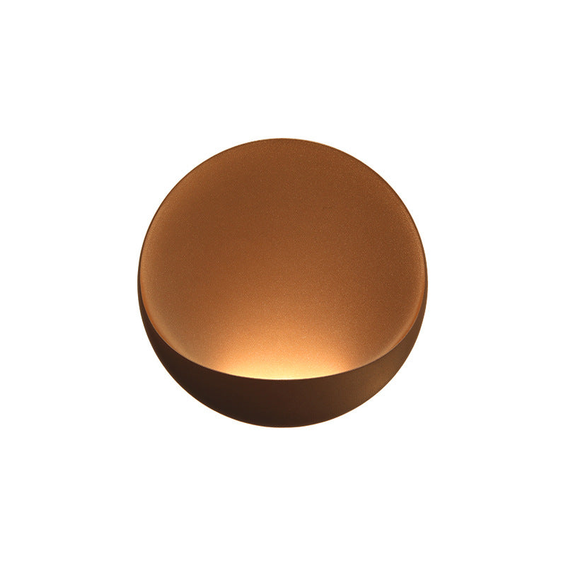 Modern Minimalist Round Aluminum LED Wall Sconce Lamp