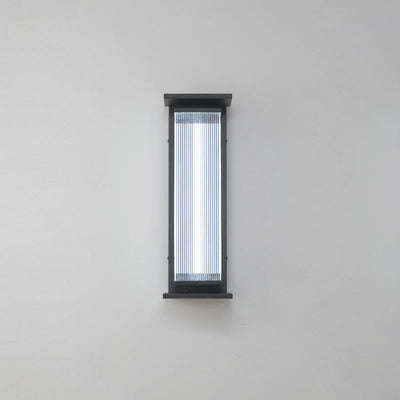 Applique murale LED en acier inoxydable acrylique rectangulaire étanche minimaliste moderne pour patio extérieur 
