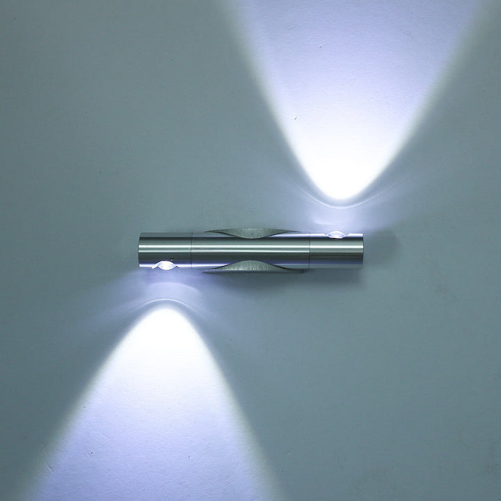 Moderne Einfachheit Zylinder einstellbare Winkel Aluminium LED Wandleuchte Lampe für Schlafzimmer 