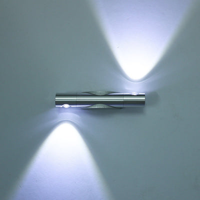 Moderne Einfachheit Zylinder einstellbare Winkel Aluminium LED Wandleuchte Lampe für Schlafzimmer 