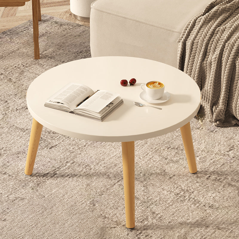 Moderner minimalistischer runder Beistelltisch aus Marmorfurnier mit 1 Ebene für das Wohnzimmer 