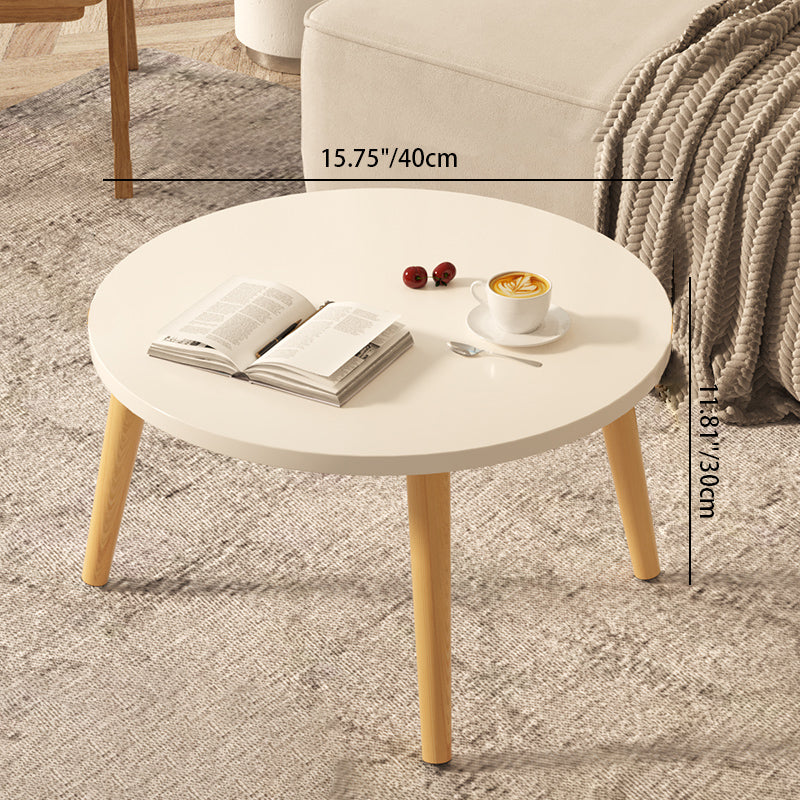 Moderner minimalistischer runder Beistelltisch aus Marmorfurnier mit 1 Ebene für das Wohnzimmer 