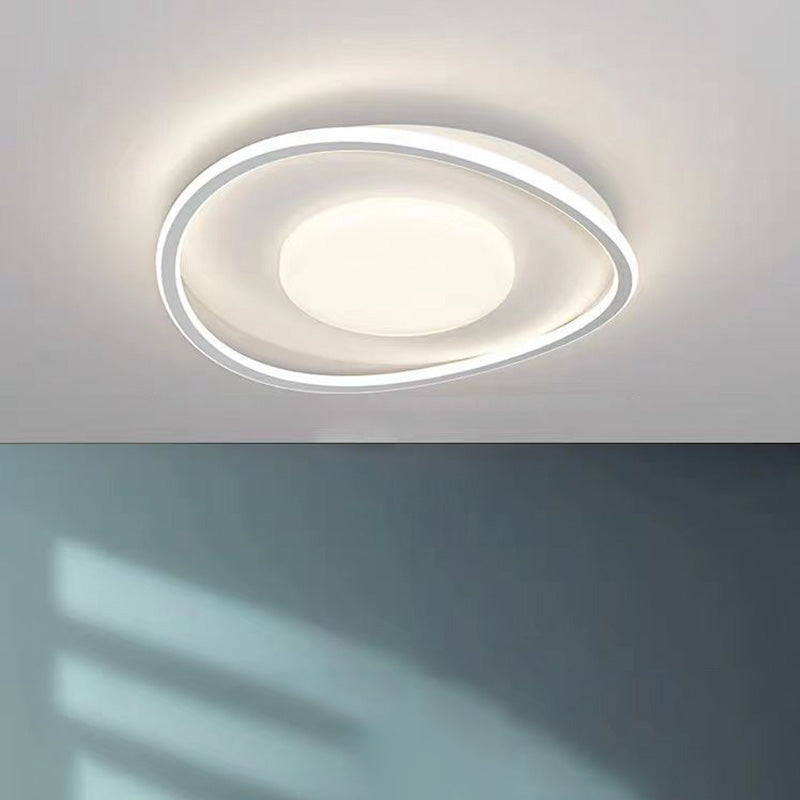 ضوء سقف LED مثبت بسطح من الأكريليك بتصميم حديث وموجة مربعة مستديرة لغرفة النوم 