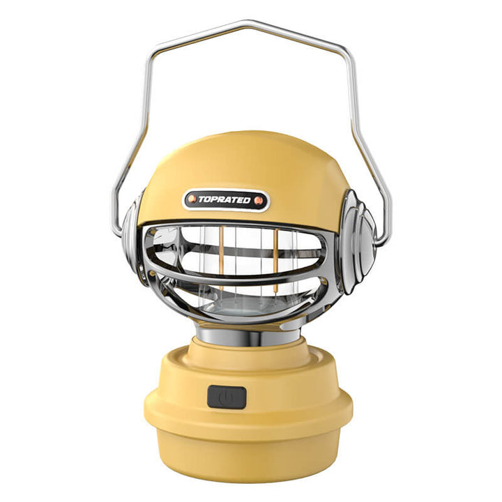 Tragbare Outdoor-Edelstahl-drehbare Lampenschirm LED-wiederaufladbare Campinglampe 