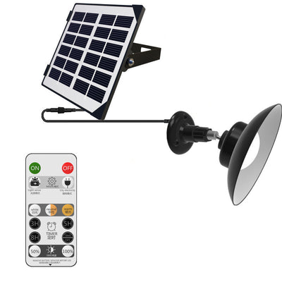 Luz colgante LED de disco semicircular impermeable solar retro contemporáneo de ABS para jardín 