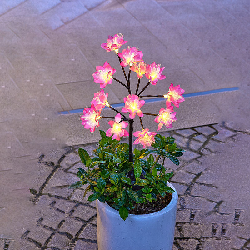 Solar-Sonnenblumen-LED-Außenrasen-dekoratives Erdungsstecker-Licht 