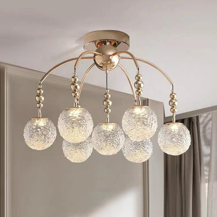 Modern Simplicity Glass Ball 4/7/13-Light Chandelier For Dining Room