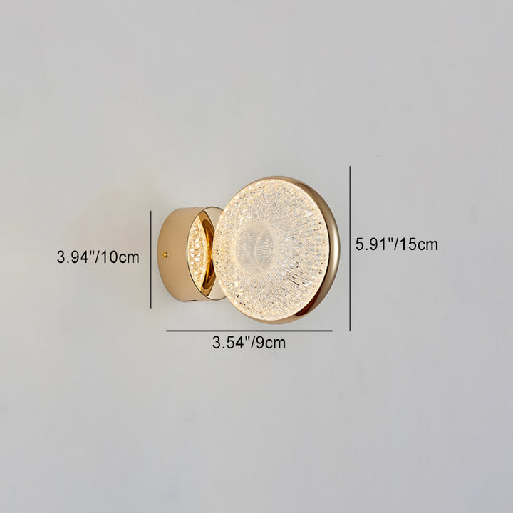 Moderne Luxus Eisen PMMA Elliptische Runde LED Wand Leuchte Lampe Für Flur 