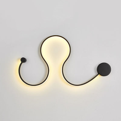 مصباح حائط LED بخطوط سيليكون ألومنيوم نورديك معاصر لغرفة المعيشة 