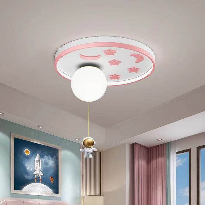 Modern Creative Simple Acrylic Cartoon Starry Sky LED Flush Mount Ceiling Light