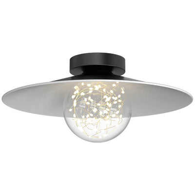 Modern Minimalist Full Of Stars Round Iron Glass LED Semi-Flush Mount Ceiling Light