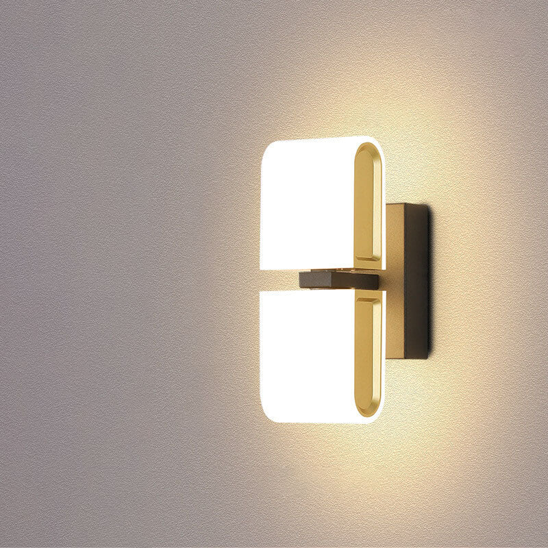 Modern Minimalist Round Zinc Alloy Rotatable LED Wall Sconce Lamp