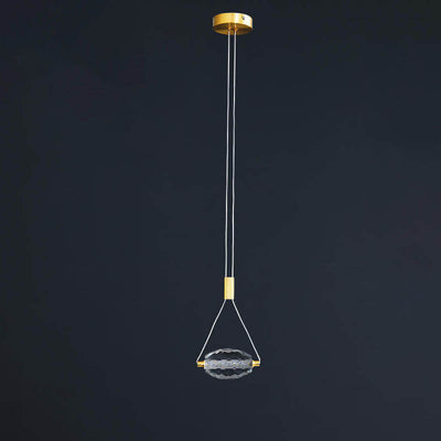 Moderne Art Deco Diamant Kristall Geometrische Kupfer LED Pendelleuchte für Wohnzimmer 