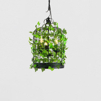 Farmhouse Basket Cage 1-Light Vine Pendant Light 4 Design