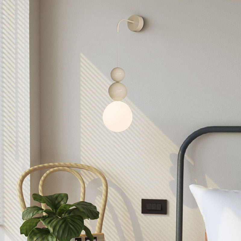 Moderne minimalistische Multi Orb Eisen Kunststoff 1-Licht Wandleuchte Lampe für Schlafzimmer 