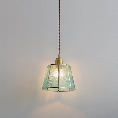 Japanese Creative Personality All Copper Polygons 1-Light Pendant Light