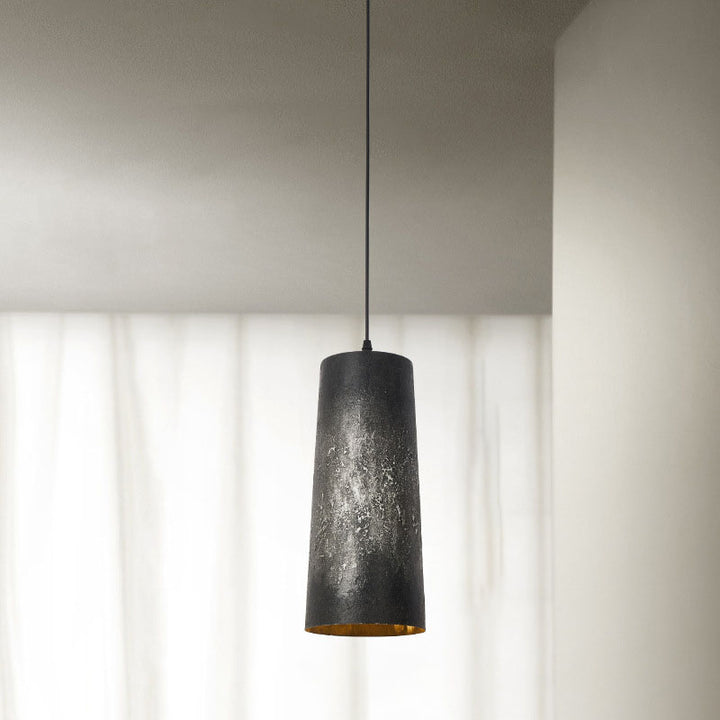 Suspension Luminaire Industriel Japonais Simple en Acier à 1 Lumière 