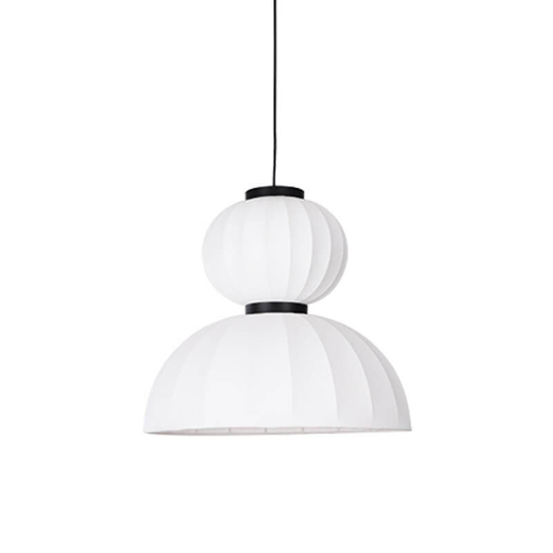 Japanese Creative Silk Fabric Round 1-Light Pendant Light