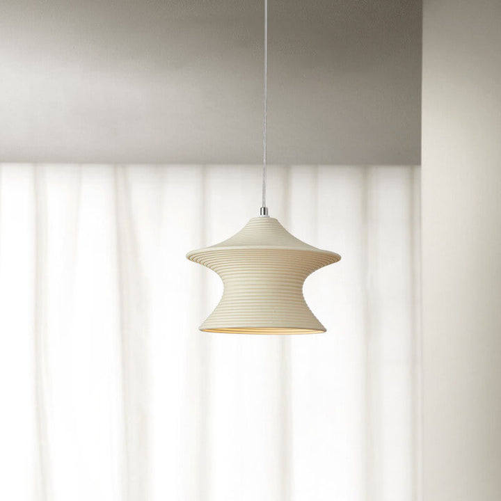 Skandinavisch moderner minimalistischer Gyro-Harz 1-Licht Pendelleuchte 