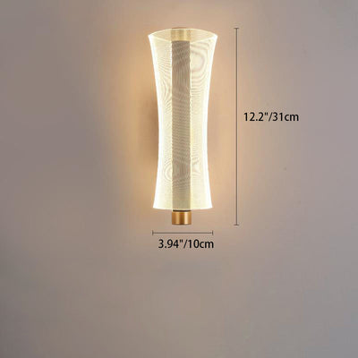 Applique murale LED en acrylique de style moderne mi-siècle pour chambre 