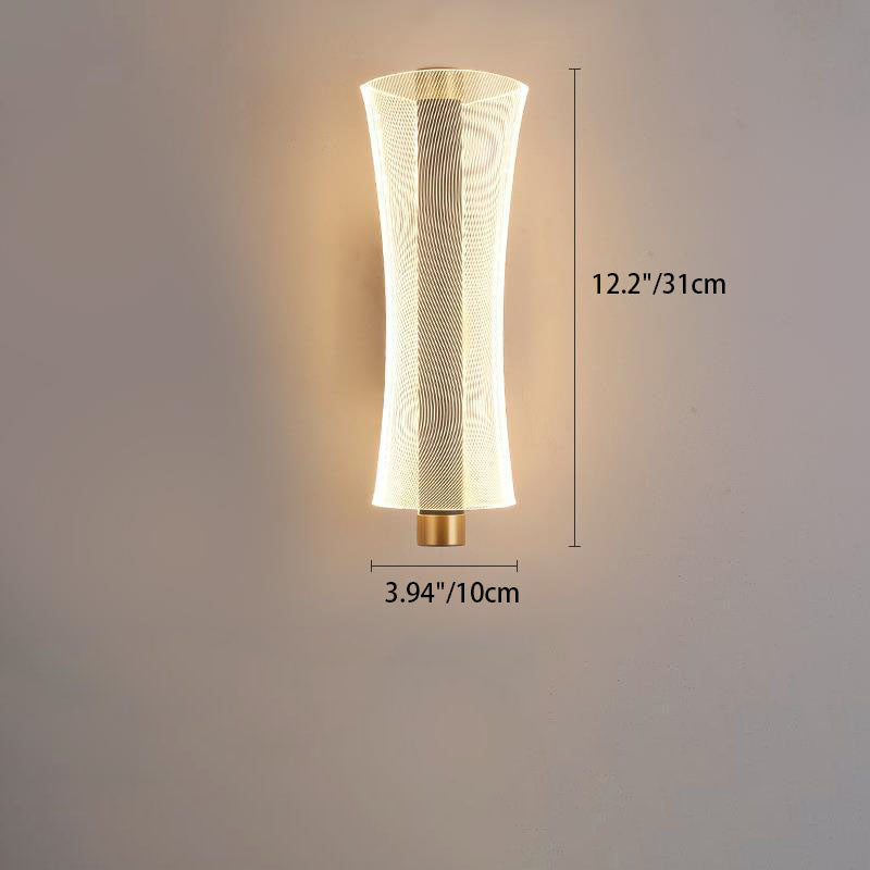 Applique murale LED en acrylique de style moderne mi-siècle pour chambre 