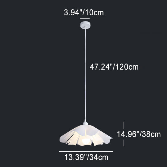 Lámpara colgante de 1 luz de acrílico con hardware floral minimalista moderno para sala de estar 