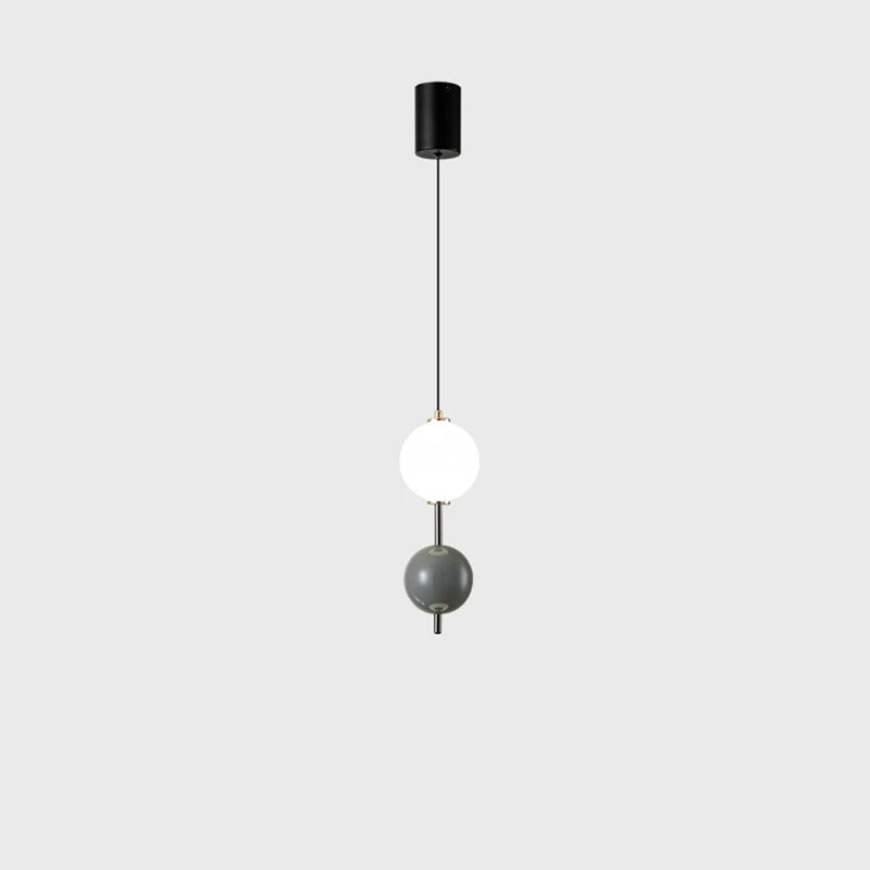 Moderne Art Deco Hebbare Multi Orb String Aluminium Acryl LED Pendelleuchte Für Schlafzimmer 