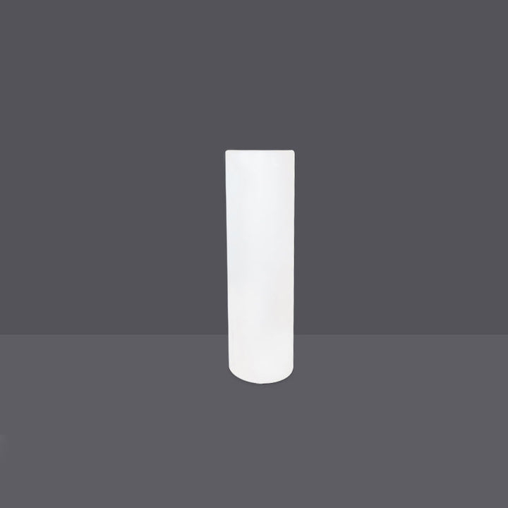 Lampe de jardin moderne minimaliste solaire étanche à LED PE en forme de cylindre avec fiche de sol 