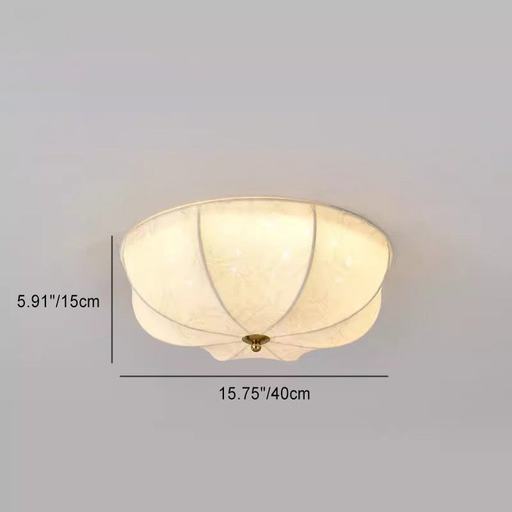Traditionelle französische Eisengewebe-runde 3/4/5-Licht-Unterputz-Deckenleuchte für Schlafzimmer 