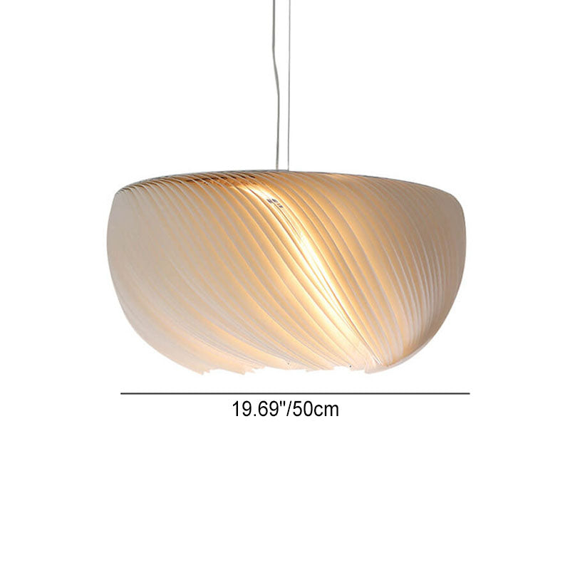 Hardware de linterna plisada de pergamino Wabi-Sabi japonés, luz colgante de 1 luz 