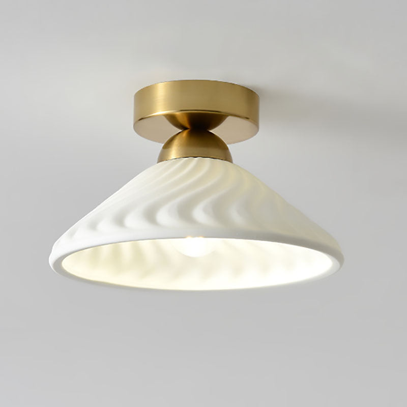 Plafonnier moderne en céramique de luxe léger à un feu 
