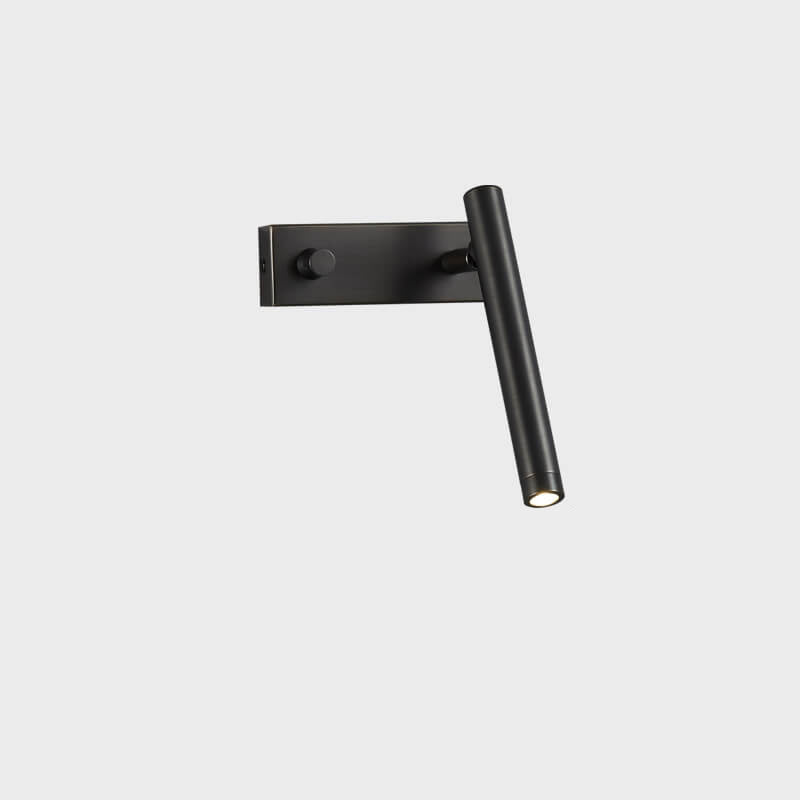 Applique Murale LED en Laiton Plein Rotative en Cylindre de Luxe Nordique 