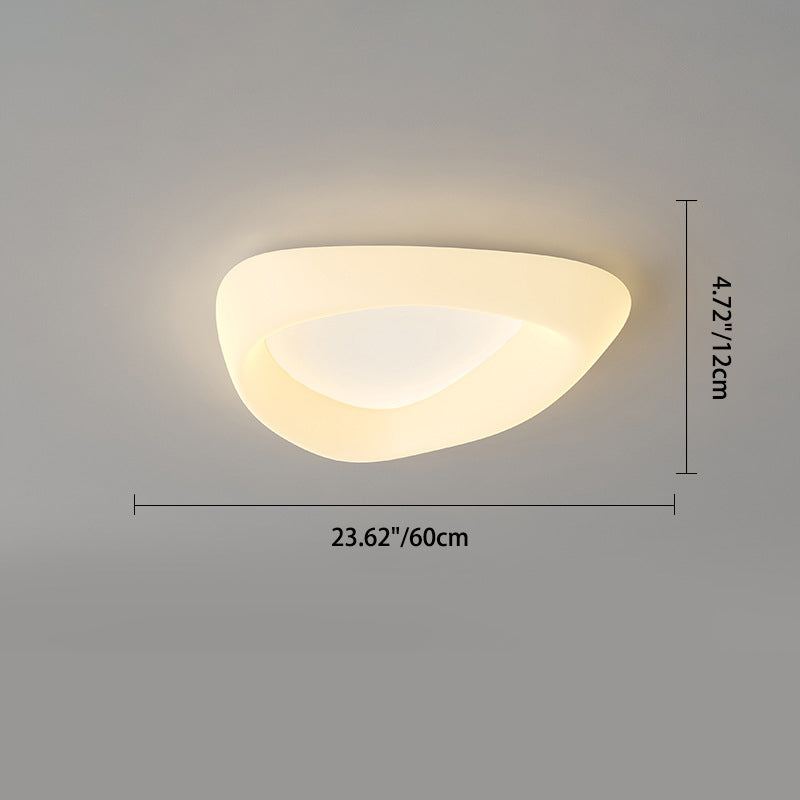 Moderne unbedeutende Deckenleuchte aus PE-Plätzchen-Wolken-Form-Eisen-LED für Schlafzimmer 