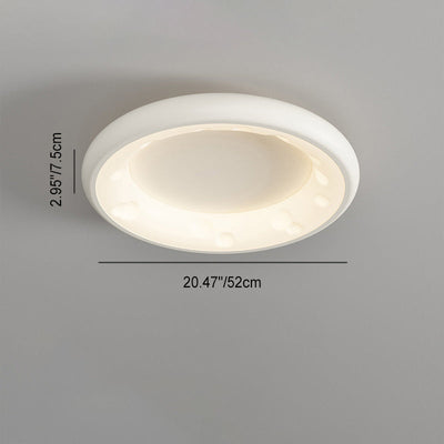 Moderne minimalistische Käsecreme Acryl Eisen LED Unterputz Deckenleuchte für Schlafzimmer 