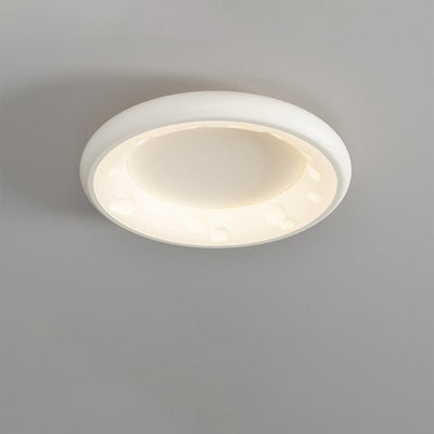 Moderne minimalistische Käsecreme Acryl Eisen LED Unterputz Deckenleuchte für Schlafzimmer 