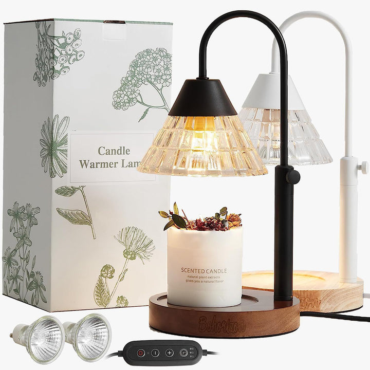 Lampe de Table à Cire Fondue Aroma 1 Lumière en Verre Métal Cône Relevable Minimaliste Moderne Pour Chambre 